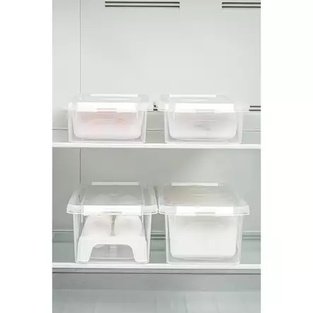 Förvaringslåda Set Hermia Transparent Plast 4 Delar - Matlådor och matförvaringsbehållare - 8684282832058 - 2