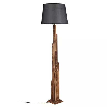 Golvlampa Opviq Pramit Brun Svart Trä 165 x 21 cm - Golv- och bordslampor - 8681875645248 - 1