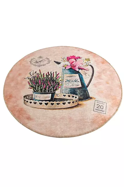 Badrumsmatta Mijölnir Flerfärgad 100% Polyester Antiallergisk Halkfri 100 cm - Badrumsmattor och våtrumsmattor - 8681875271348 - 1