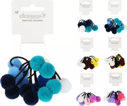 Pompom-hårsnoddar, 10st - Hushållsprodukter - 8721037234368 - 1