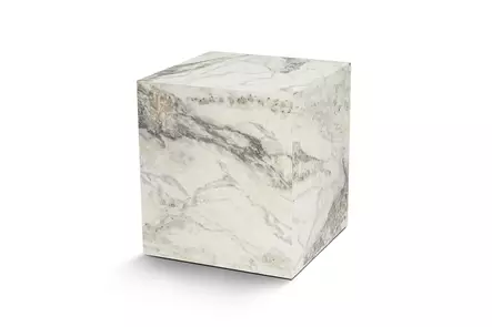 Sidobord, freesiamarmor, 45 cm x 50 cm x 45 cm, tålig, elegant, mångsidig - Bord - 8684282849438 - 1