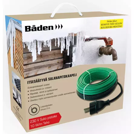 Sulanapitokaapeli BÃ¥den 2 m itsesÃ¤Ã¤tyvÃ¤ - Frostskyddskabel - 6438152090008 - 2