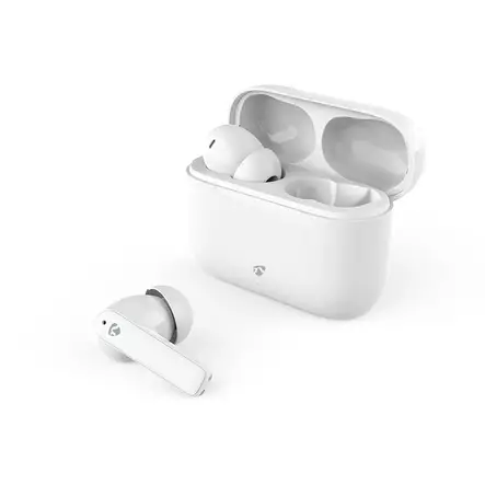 Fullt Trådlösa hörlurar | ENC (Environmental Noise Cancelling) | Bluetooth® | Batteri 1 driftstid standardanvändning: 1440 min | Tryck på Kontroll | Batteri hölje | Trådlöst laddningsfodral | Inbygd mikrofon | Stöd för röststyrning | Brusreducering | IPX4 | Vit - In-ear hörlurar - 5412810450398 - 1