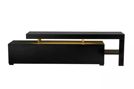 TV-bänk Hanah Home Beliz Trä Svart Spånskiva 192x53x37 cm - TV-bänkar - 8684283431458 - 1