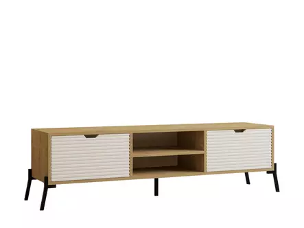 TV-bänk Hanah Home Nost Ek Vit Spånskiva 160x41x40 cm - TV-bänkar - 8683743027538 - 1