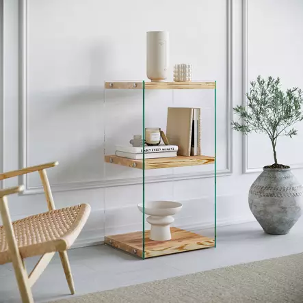 Bokhylla Hanah Home Niagara R302 Ek Massiv Furu 40x80x35 cm - Bokhyllor - 8683342384278 - 1