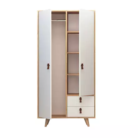 Garderob Hanah Home Musso Ek Spånskiva 100x190x52 cm - Garderober - 8681875207538 - 1