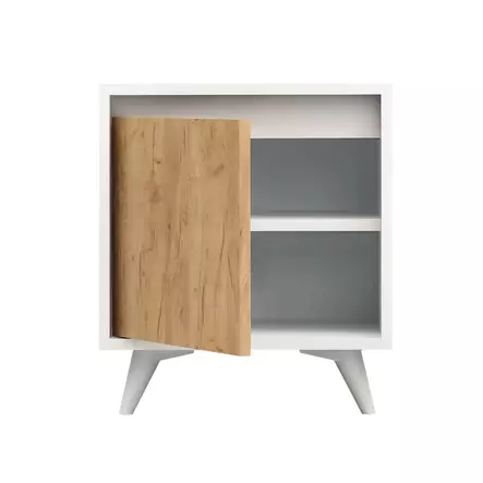 Sängbord Hanah Home Piona Ek Spånskiva 45x52x40 cm - Nattduksbord - 8681875207408 - 1