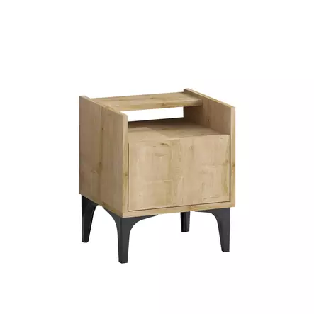 Sängbord Hanah Home Zeze Safir Ek Spånskiva 40x50x35 cm - Nattduksbord - 8683743850778 - 1