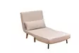 Bäddfåtölj Atelier del Sofa Folde Cream Polyester 80x50x42 cm - Bäddsoffor - 8683743461028 - 8