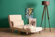 Bäddfåtölj Atelier del Sofa Folde Cream Polyester 80x50x42 cm - Bäddsoffor - 8683743461028 - 4