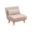 Bäddfåtölj Atelier del Sofa Folde Cream Polyester 80x50x42 cm - Bäddsoffor - 8683743461028 - 1