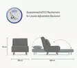 Bäddfåtölj Atelier del Sofa Folde Cream Polyester 80x50x42 cm - Bäddsoffor - 8683743461028 - 11