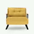 1-sitsig bäddsoffa, senap, 175 x 60 cm, slitstark, mångsidig, bekväm - Soffor - 8683342998758 - 3