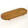 Bricka Hanah Home Tepu002 Valnöt Massivt Trä 40x14x5 cm - Serveringsfat - 8684282095828 - 2