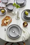 Matsservis Hermia Grå Porslin 18 Delar - Serveringsfat - 8684283683918 - 2