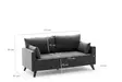 2-sits soffa Atelier del Sofa Bella Antracit Polyester 177x81x85 cm - Soffor - 8682870815568 - 9