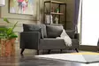 2-sits soffa Atelier del Sofa Bella Antracit Polyester 177x81x85 cm - Soffor - 8682870815568 - 3
