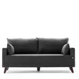 2-sits soffa Atelier del Sofa Bella Antracit Polyester 177x81x85 cm - Soffor - 8682870815568 - 1