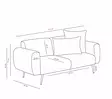2-sits soffa Atelier del Sofa Cream Polyester Bouclé 171x82x77 cm - Soffor - 8684282156628 - 1