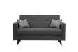 2-sits bäddsoffa Atelier del Sofa Polya Mörkgrå Tyg 151x75x86 cm - Bäddsoffor - 8683742755418 - 8