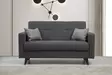 2-sits bäddsoffa Atelier del Sofa Polya Mörkgrå Tyg 151x75x86 cm - Bäddsoffor - 8683742755418 - 2