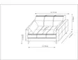 2-sits bäddsoffa Atelier del Sofa Polya Mörkgrå Tyg 151x75x86 cm - Bäddsoffor - 8683742755418 - 9