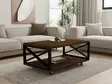 Soffbord Hanah Home Yuso Valnöt Massiv Furu 98x42,5x60 cm - Soffbord - 8681875329148 - 2