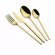 Bestickset Hermia Carre Guld Rostfritt Stål 24 Delar - Bestick och serveringsredskap - 8684283550418 - 1