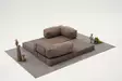 3-sits soffa Atelier del Sofa Comfort Chenille Grå 190x95x75 cm - Soffor - 8684283436248 - 7
