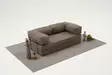 3-sits soffa Atelier del Sofa Comfort Chenille Grå 190x95x75 cm - Soffor - 8684283436248 - 3