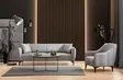 3-sits soffa Atelier del Sofa Belissimo Grå Polyester 220x95x67 cm - Soffor - 8683342950558 - 4
