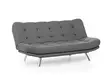 3-sits bäddsoffa Atelier del Sofa Misa Grå Mjuk Tyg 200x105x95 cm - Bäddsoffor - 8681875299328 - 5