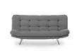3-sits bäddsoffa Atelier del Sofa Misa Grå Mjuk Tyg 200x105x95 cm - Bäddsoffor - 8681875299328 - 4