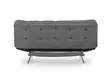 3-sits bäddsoffa Atelier del Sofa Misa Grå Mjuk Tyg 200x105x95 cm - Bäddsoffor - 8681875299328 - 8