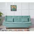 3-sits bäddsoffa Atelier del Sofa Kelebek Havsgrön Tyg 190x85x90 cm - Bäddsoffor - 8681875598148 - 3