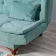 3-sits bäddsoffa Atelier del Sofa Kelebek Havsgrön Tyg 190x85x90 cm - Bäddsoffor - 8681875598148 - 6