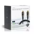 Aktiva optiska High Speed HDMI kabel med Ethernet | HDMI Kontakt | HDMI Kontakt | 4K@60Hz | 18 Gbps | 100.0 m | Rund | PVC | Svart | Presentbox - HDMI-kablar - 5412810318148 - 69