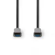 Aktiva Optiska Ultra High Speed HDMI Kabel med Ethernet | HDMI Kontakt | HDMI Kontakt | 8K@60Hz | 48 Gbps | 40.0 m | Rund | PVC | Svart | Presentbox - HDMI-kablar - 5412810318308 - 10