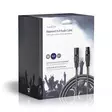 Balanserad ljudkabel | XLR 3-stifts hane | XLR 3-stifts hona | Nickelplaterad | 20.0 m | Rund | PVC | Mörkgrå | Presentbox - Ljudkablar - 5412810295678 - 69