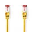CAT6 Nätverkskabel | RJ45 hane | RJ45 hane | S/FTP | 2.00 m | Rund | LSZH | Gul | Label - Dator och nätverk - 5412810424108 - 1