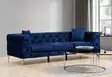 3-sits soffa Atelier del Sofa Como Marinblå Polyester 237x90x70 cm - Soffor - 8683342529068 - 1