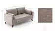 2-sits soffa Atelier del Sofa Bella Cream Polyester 177x81x85 cm - Soffor - 8681875547658 - 7