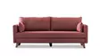 3-sits bäddsoffa Atelier del Sofa Bella Klarröd Polyester 208x81x85 cm - Bäddsoffor - 8681875548938 - 8