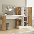 Skrivbord Hanah Home Ct2 Aw Furu Vit Spånskiva 152,3x120x40 cm - Skrivbord - 8683342403658 - 4