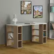 Skrivbord Hanah Home Colmar Vit Ek Spånskiva 140x75x60 cm - Skrivbord - 8681875277128 - 1