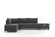 Hörnbäddsoffa Atelier del Sofa Fly Antracit Bomull Och Polyester 210x280x70 cm - Soffor - 8682870926738 - 5