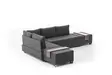Hörnbäddsoffa Atelier del Sofa Fly Antracit Bomull Och Polyester 210x280x70 cm - Soffor - 8682870926738 - 6