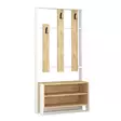 Hallmöbel Hanah Home Chester Vit Ek Spånskiva 90x180x36 cm - Möbler - 8681875364248 - 2