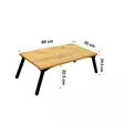 Skrivbord Hanah Home Gusto Atlantic Furu Spånskiva 60x24,5x35 cm - Skrivbord - 8681875791518 - 7